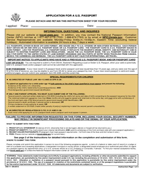 oklahoma passport application.